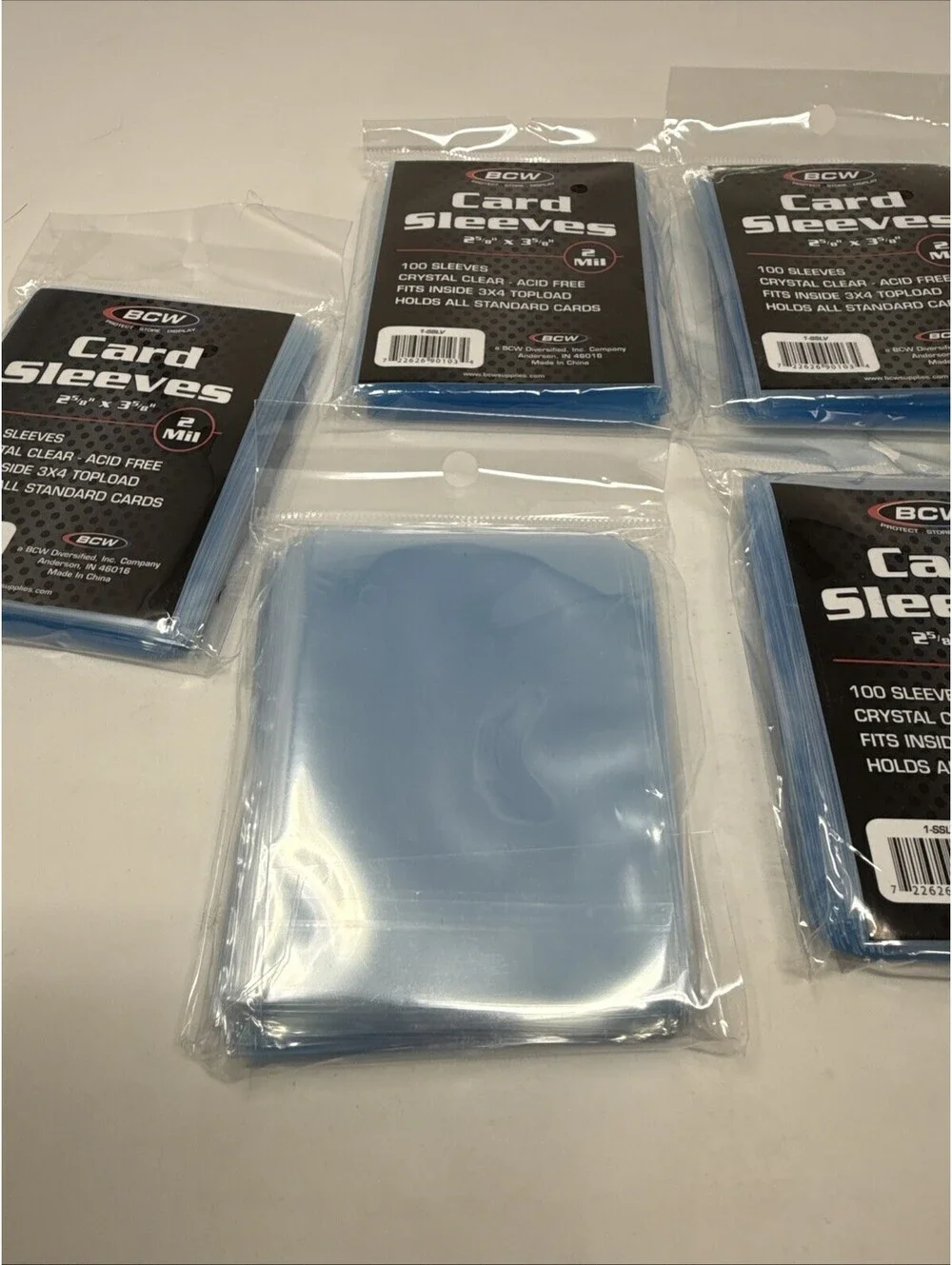 BCW Penny Card Soft Sleeves 9 Packs of 100 for Standard Sized Cards = 900